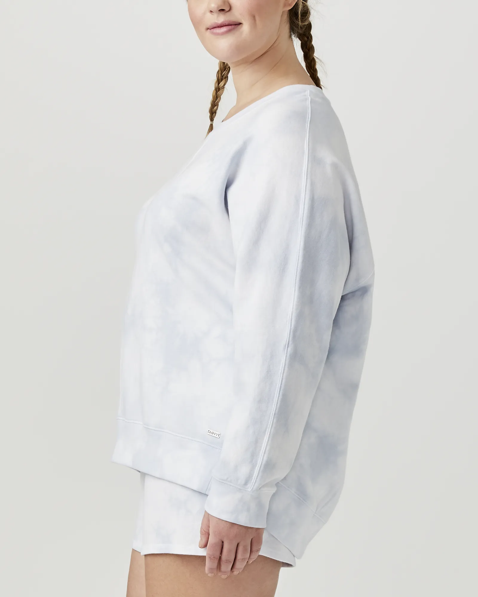 Naara Tie-Dye Pullover | Light Blue / Light Grey