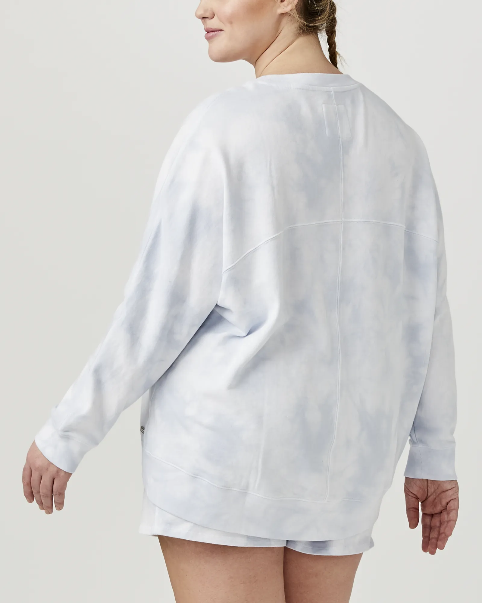 Naara Tie-Dye Pullover | Light Blue / Light Grey