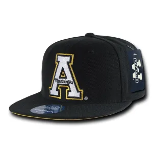 NCAA Appalachian State Mountaineers University College Fitted Caps Hats Black