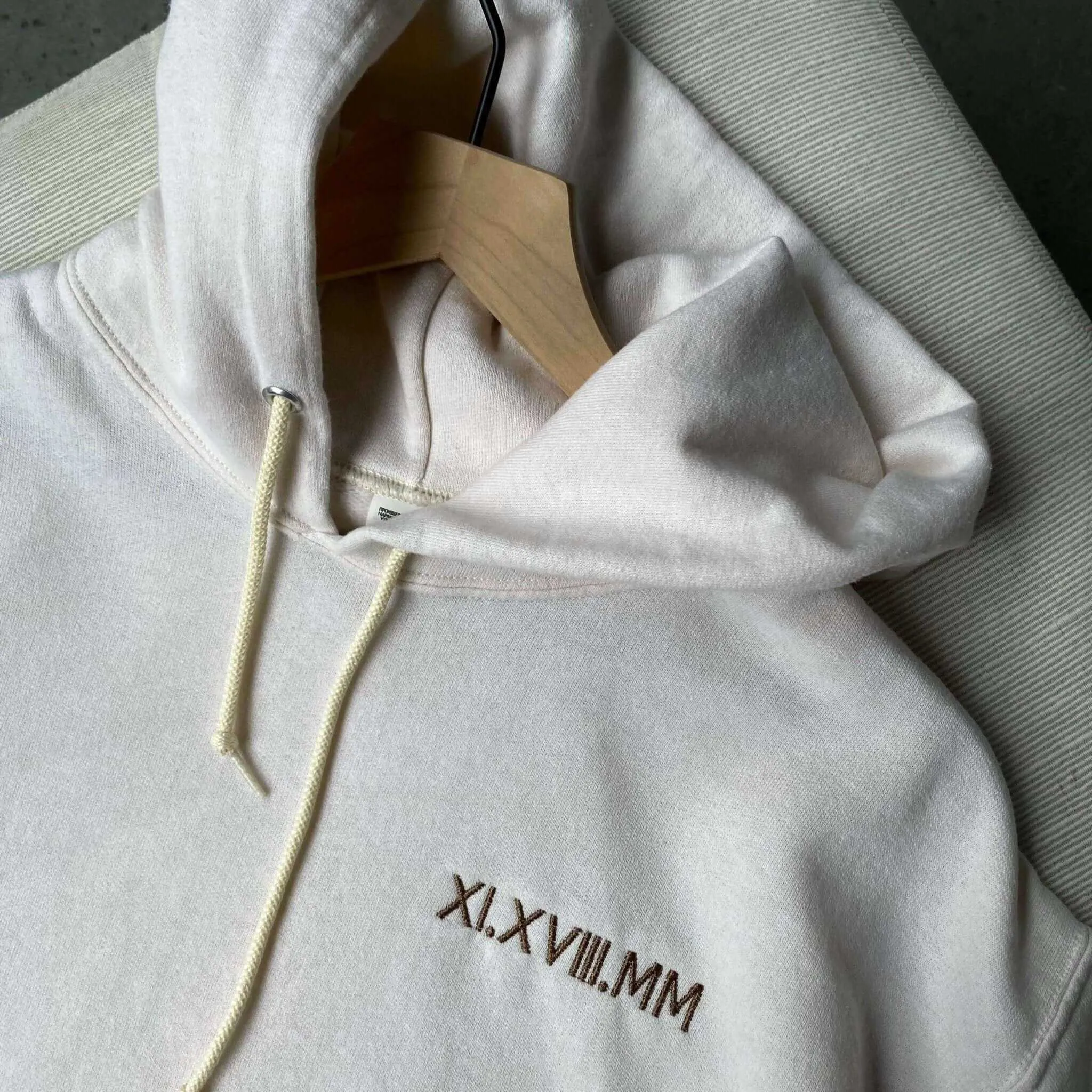 Personalized Couple Hoodies with Custom Initials and Roman Numerals | Thanksgiving & Christmas gift