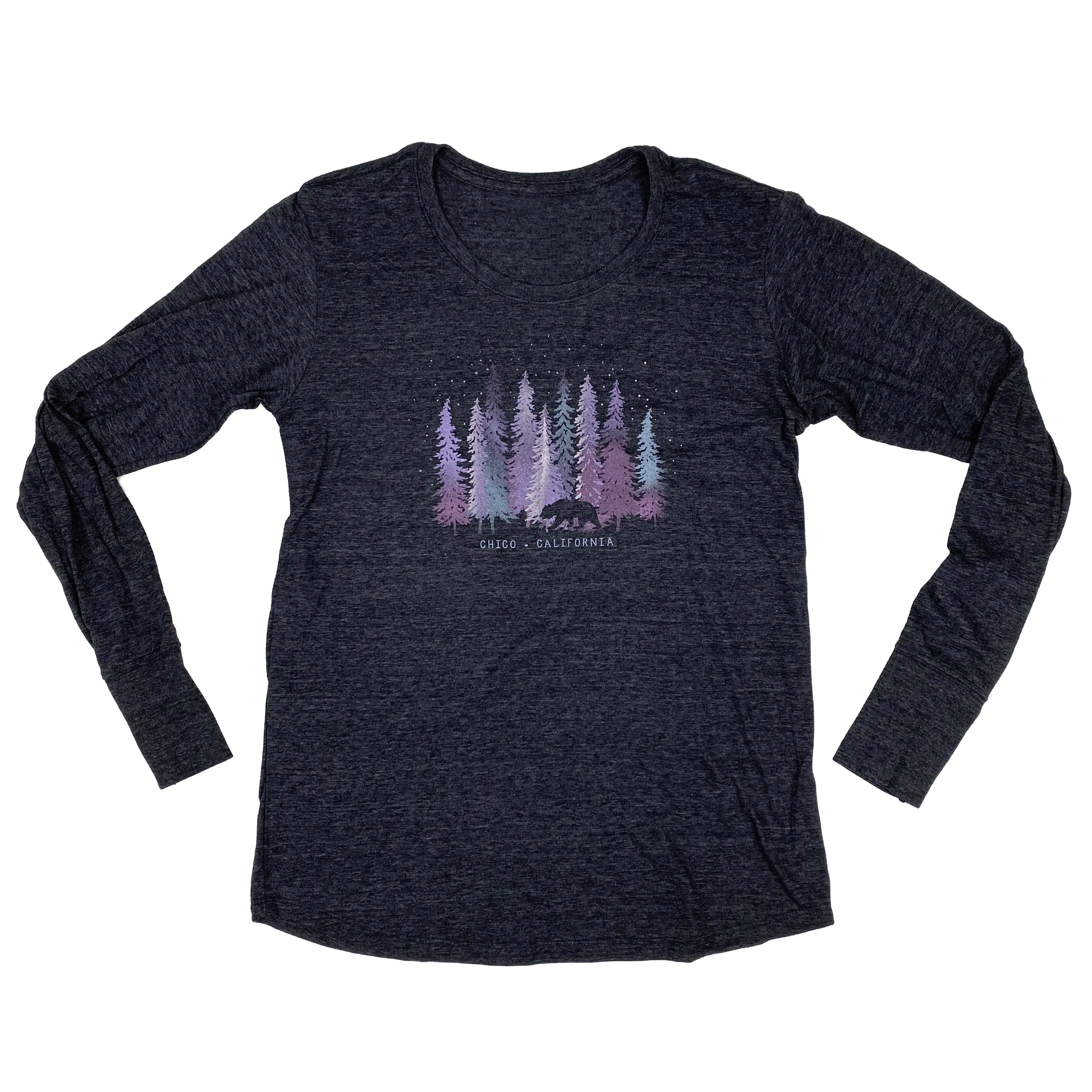 Plain Sight Chico Pines - Womens Long Sleeve T- Shirt