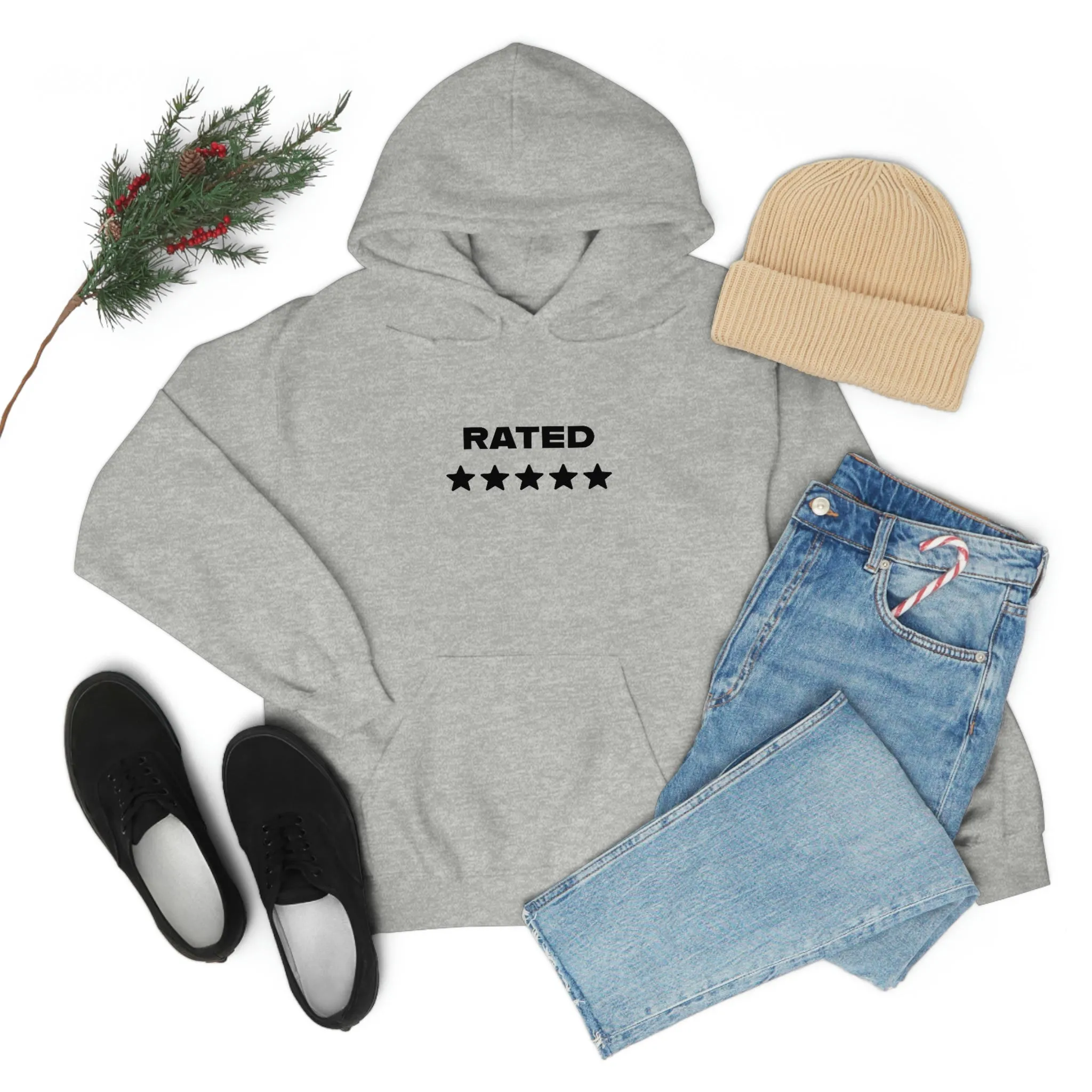 RATED 5 STARS Heavy Blend Hooded Sweatshirt (Unisex)
