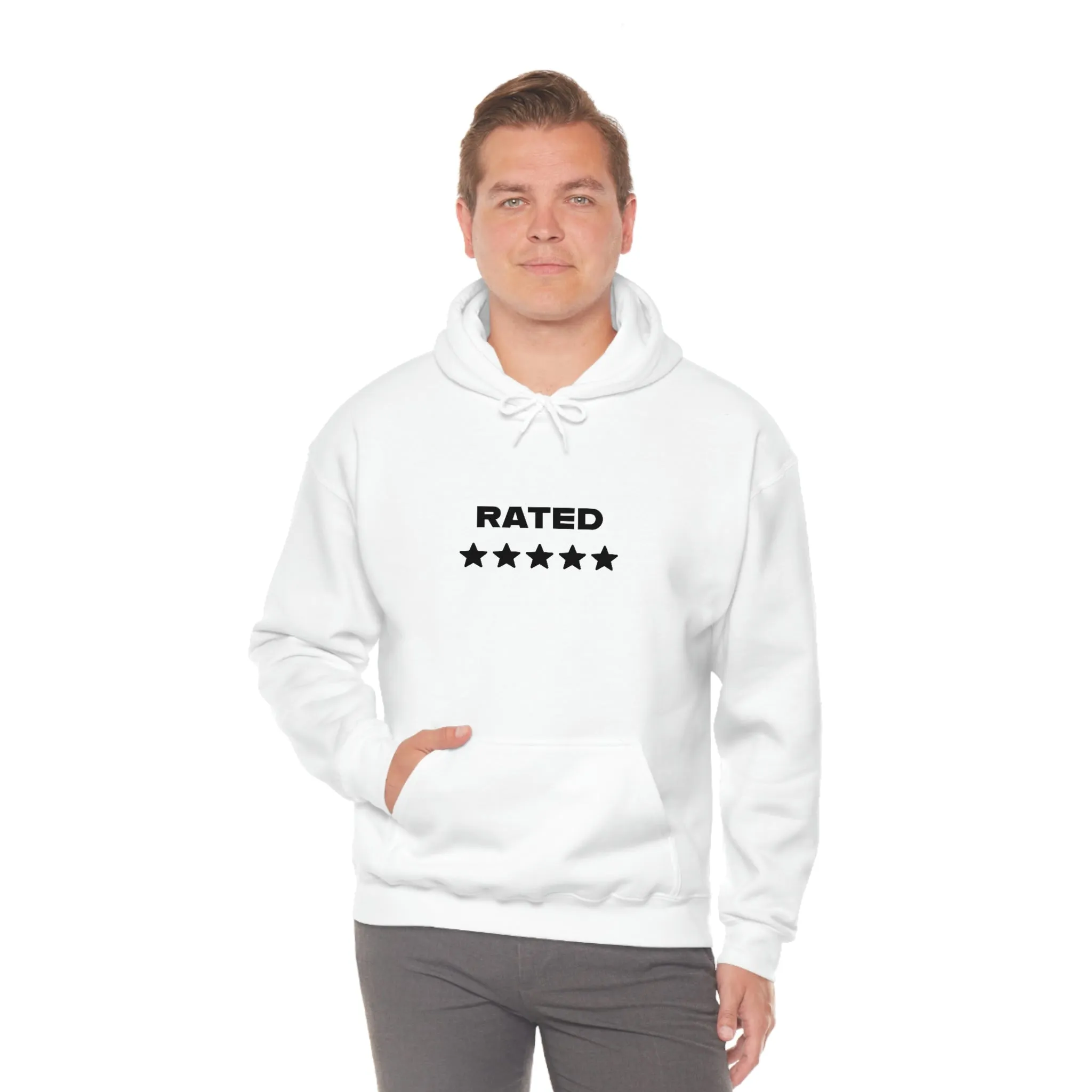 RATED 5 STARS Heavy Blend Hooded Sweatshirt (Unisex)