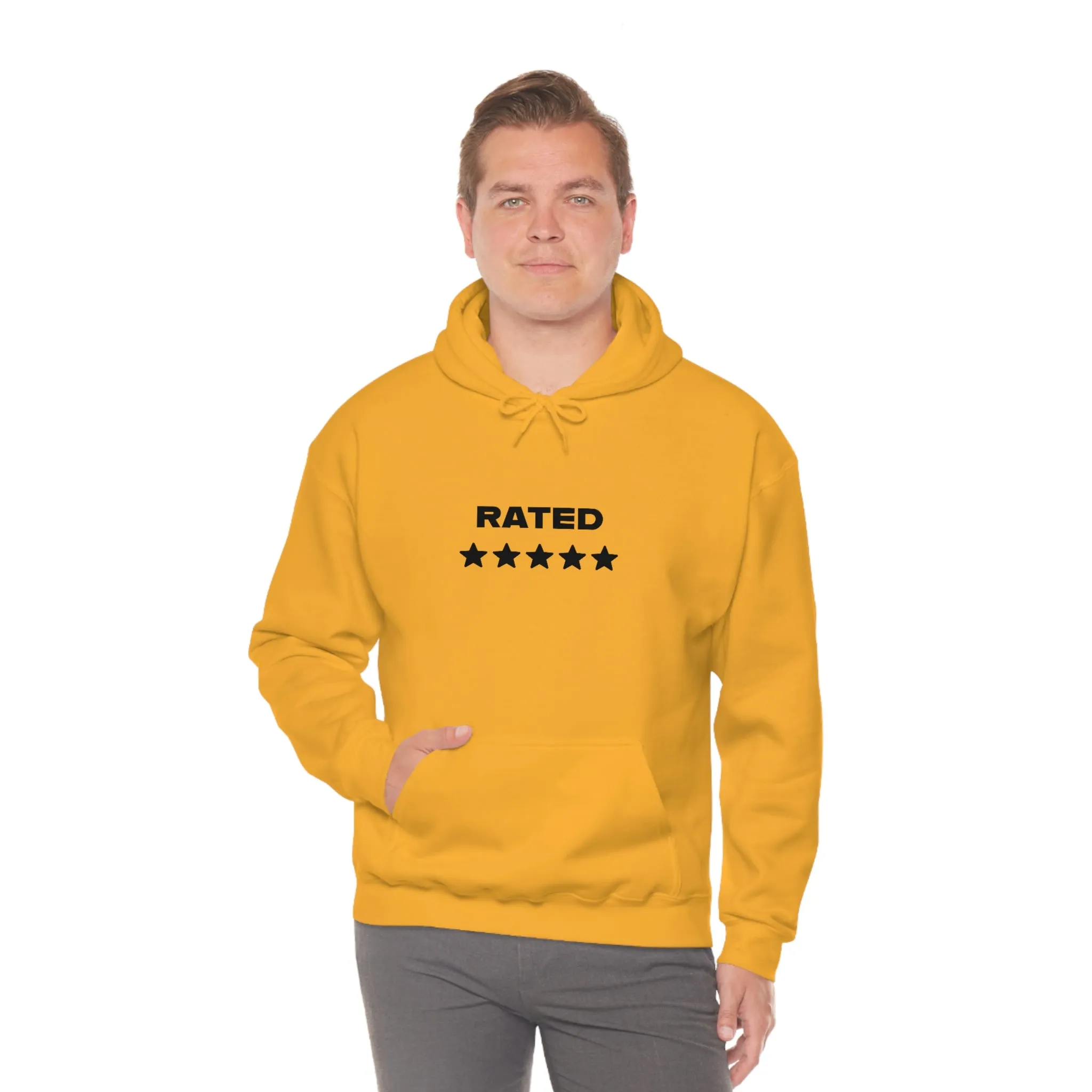 RATED 5 STARS Heavy Blend Hooded Sweatshirt (Unisex)