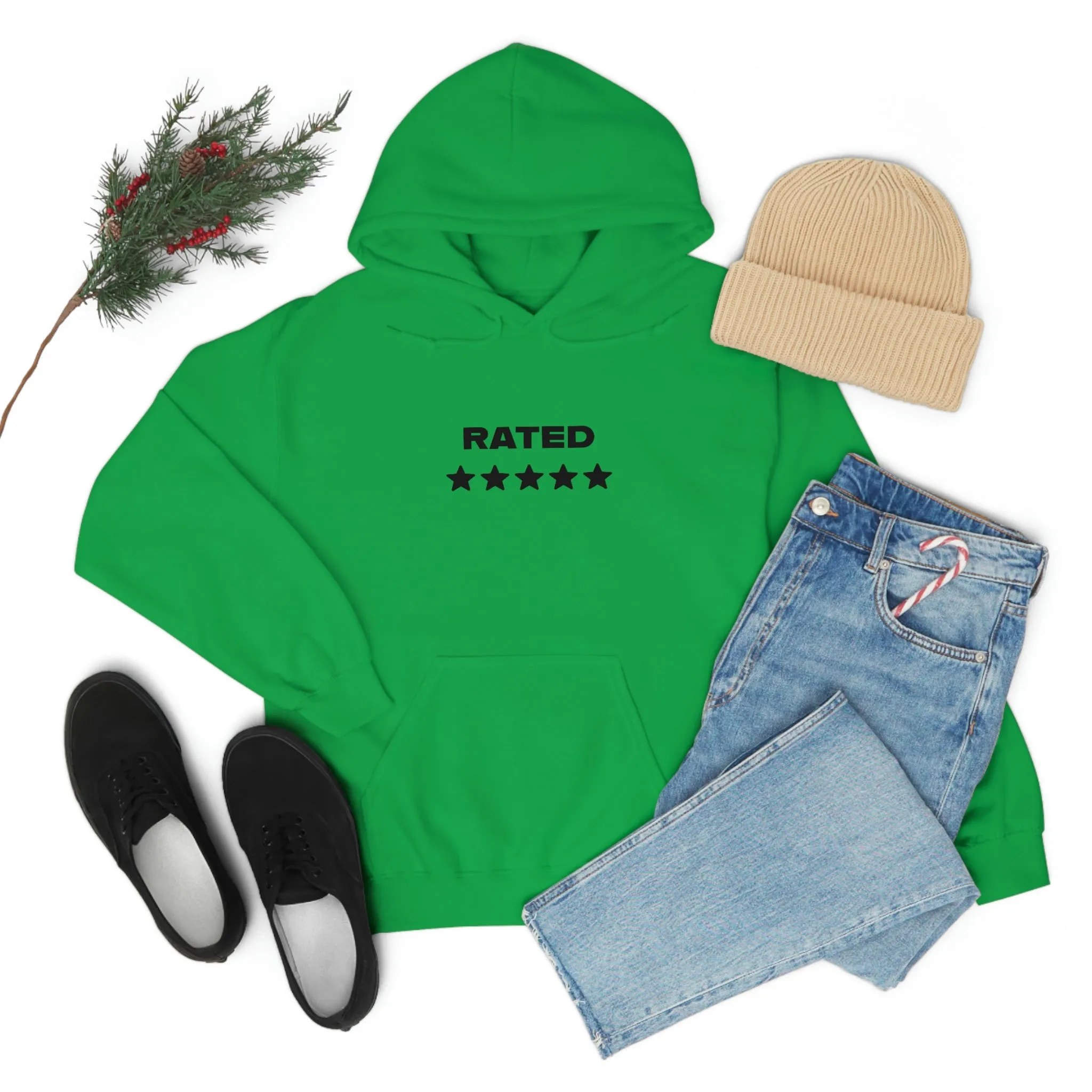 RATED 5 STARS Heavy Blend Hooded Sweatshirt (Unisex)