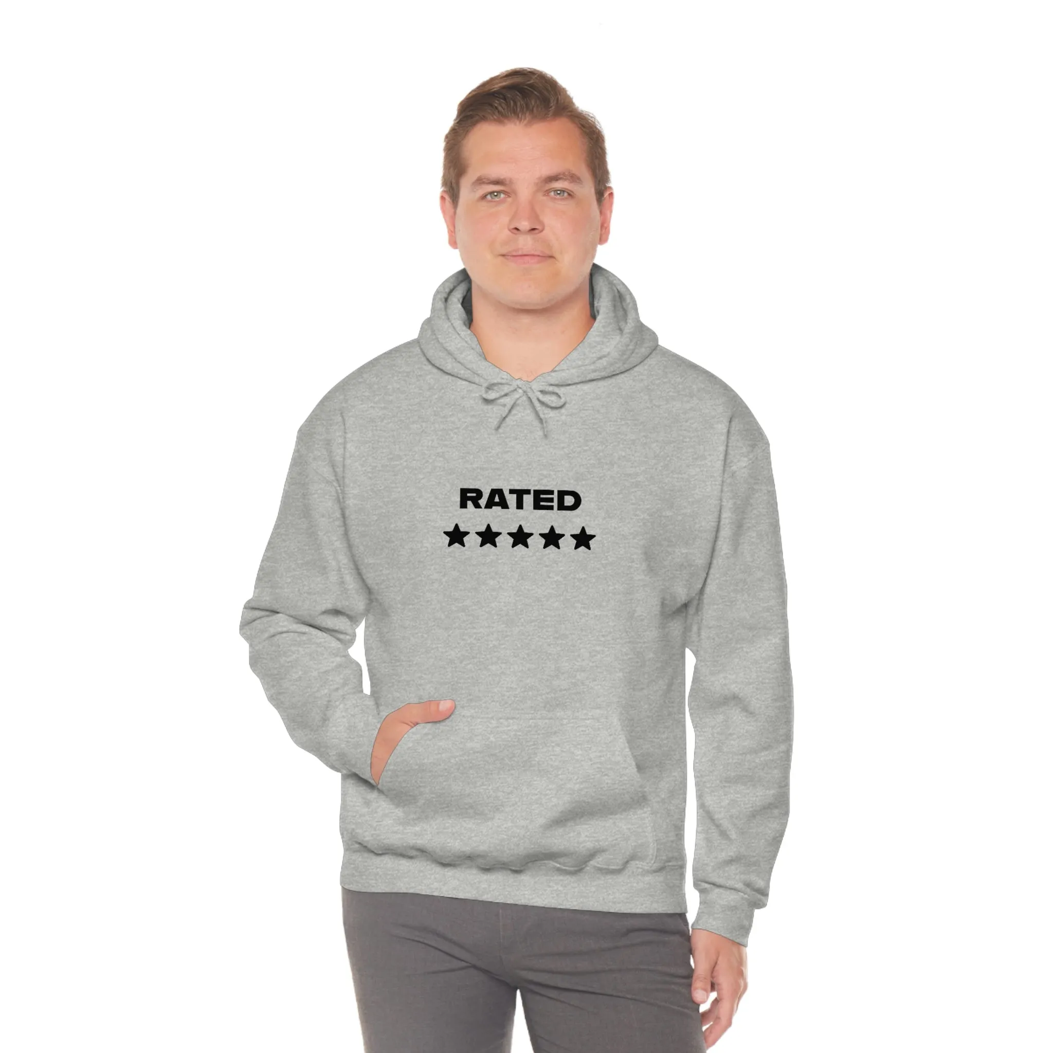 RATED 5 STARS Heavy Blend Hooded Sweatshirt (Unisex)