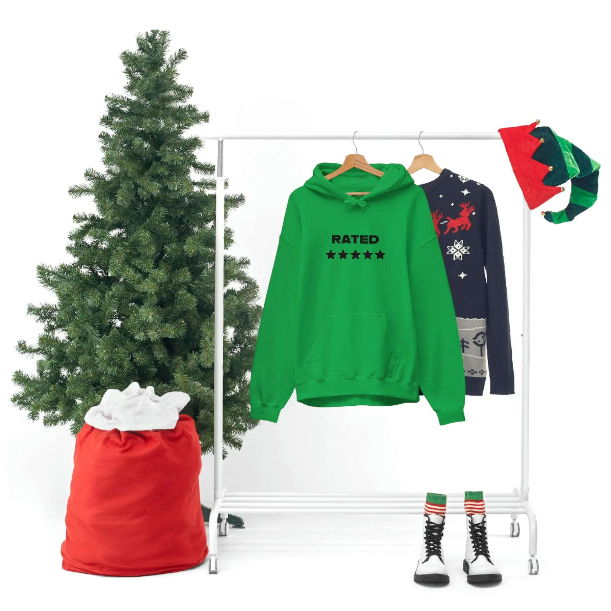 RATED 5 STARS Heavy Blend Hooded Sweatshirt (Unisex)