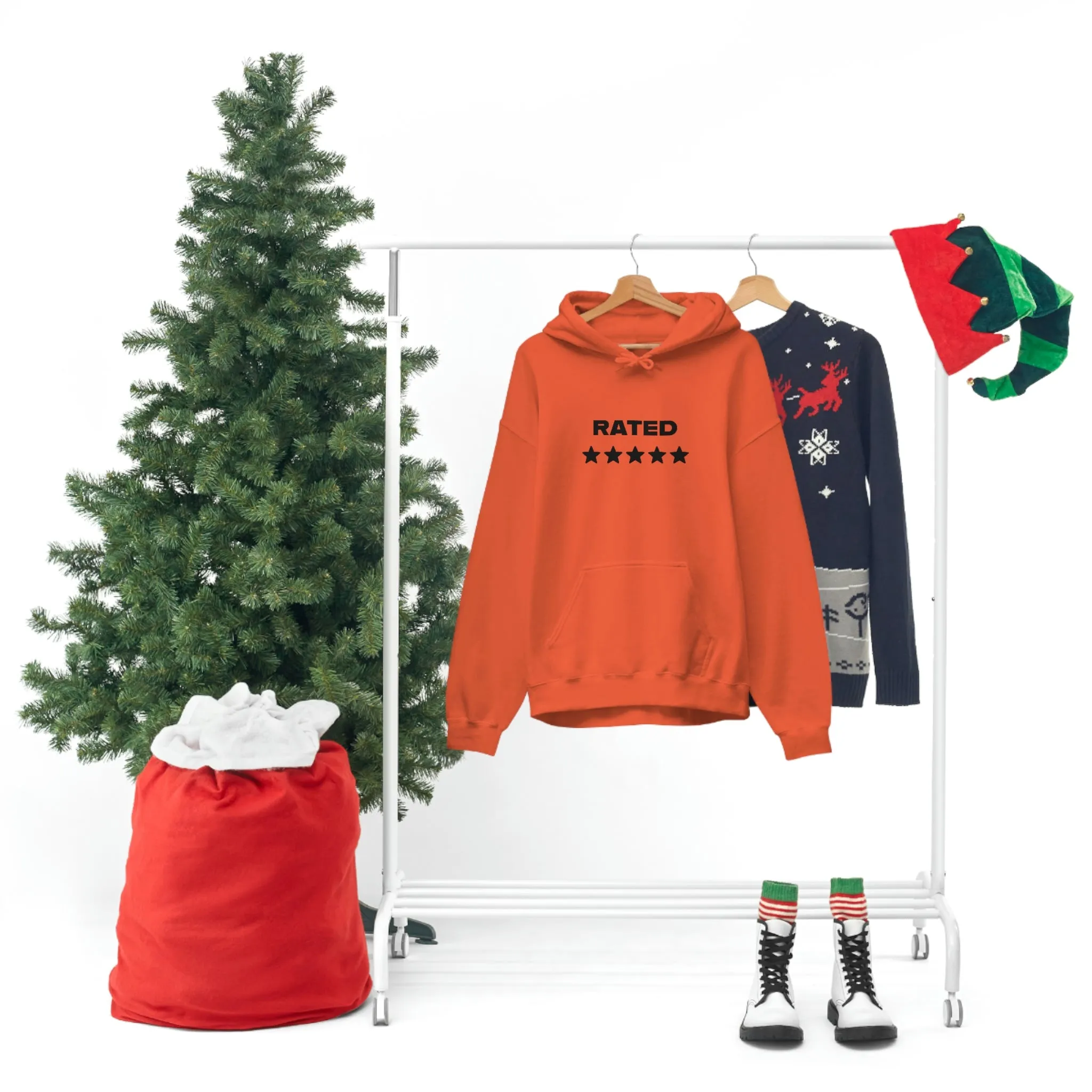 RATED 5 STARS Heavy Blend Hooded Sweatshirt (Unisex)