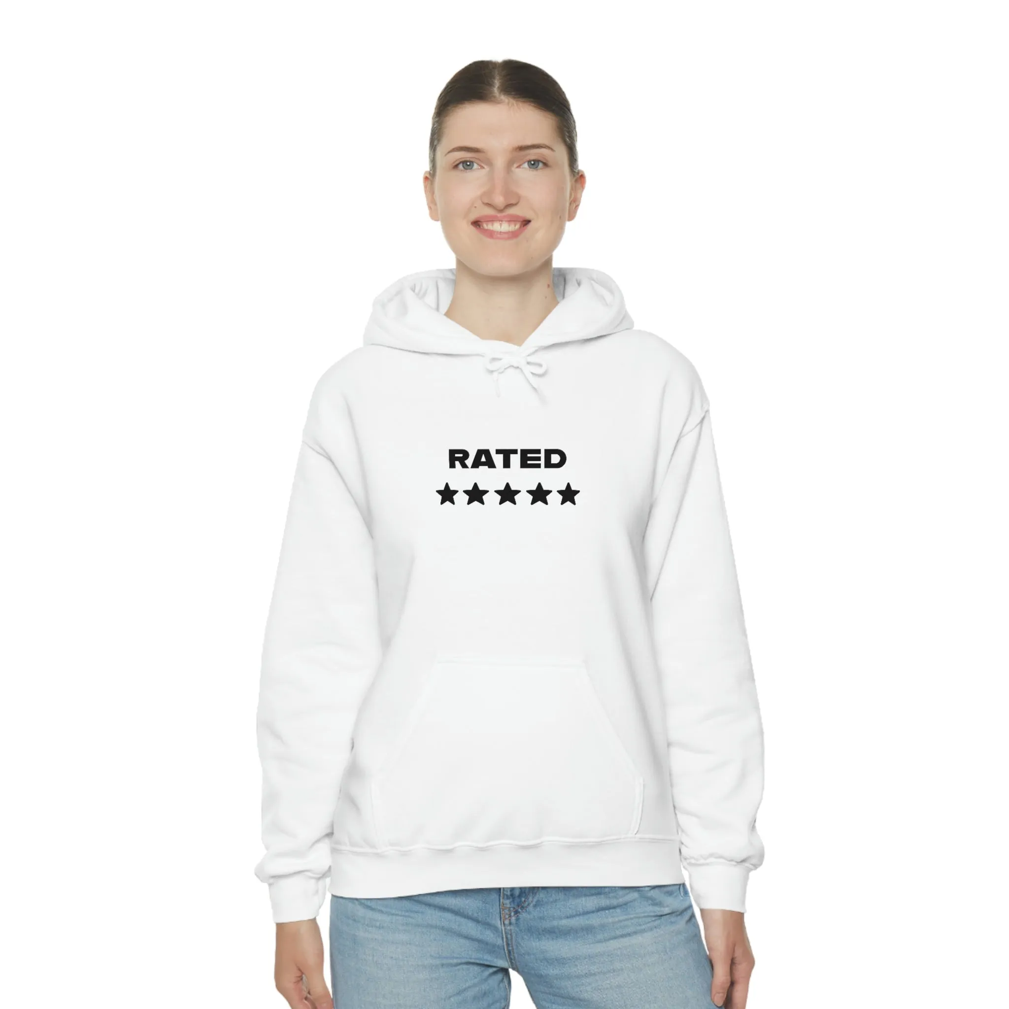 RATED 5 STARS Heavy Blend Hooded Sweatshirt (Unisex)
