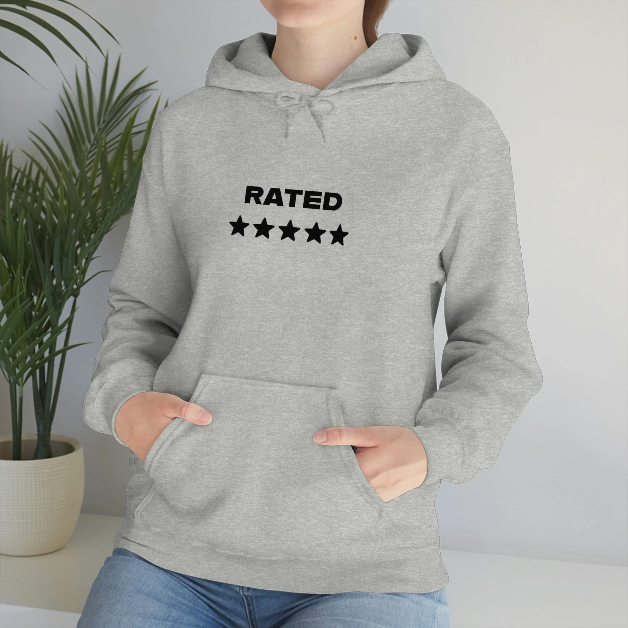 RATED 5 STARS Heavy Blend Hooded Sweatshirt (Unisex)