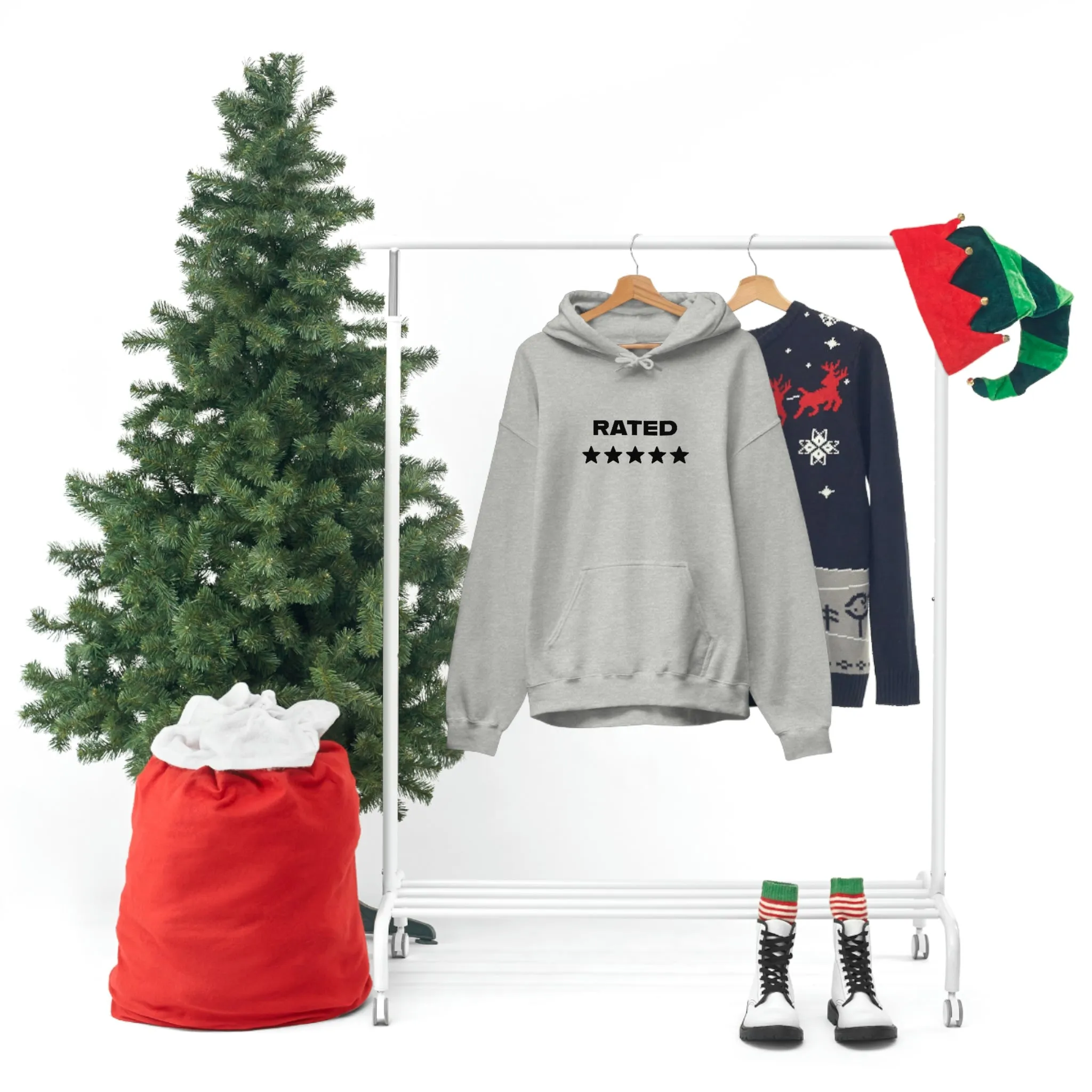 RATED 5 STARS Heavy Blend Hooded Sweatshirt (Unisex)