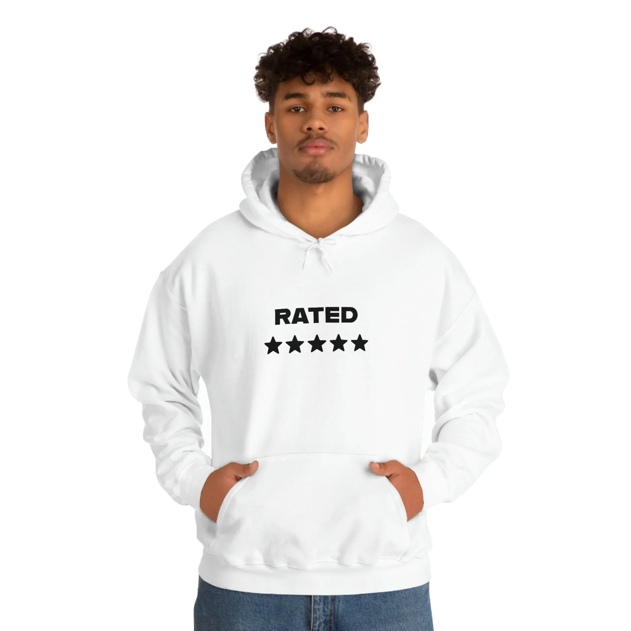 RATED 5 STARS Heavy Blend Hooded Sweatshirt (Unisex)