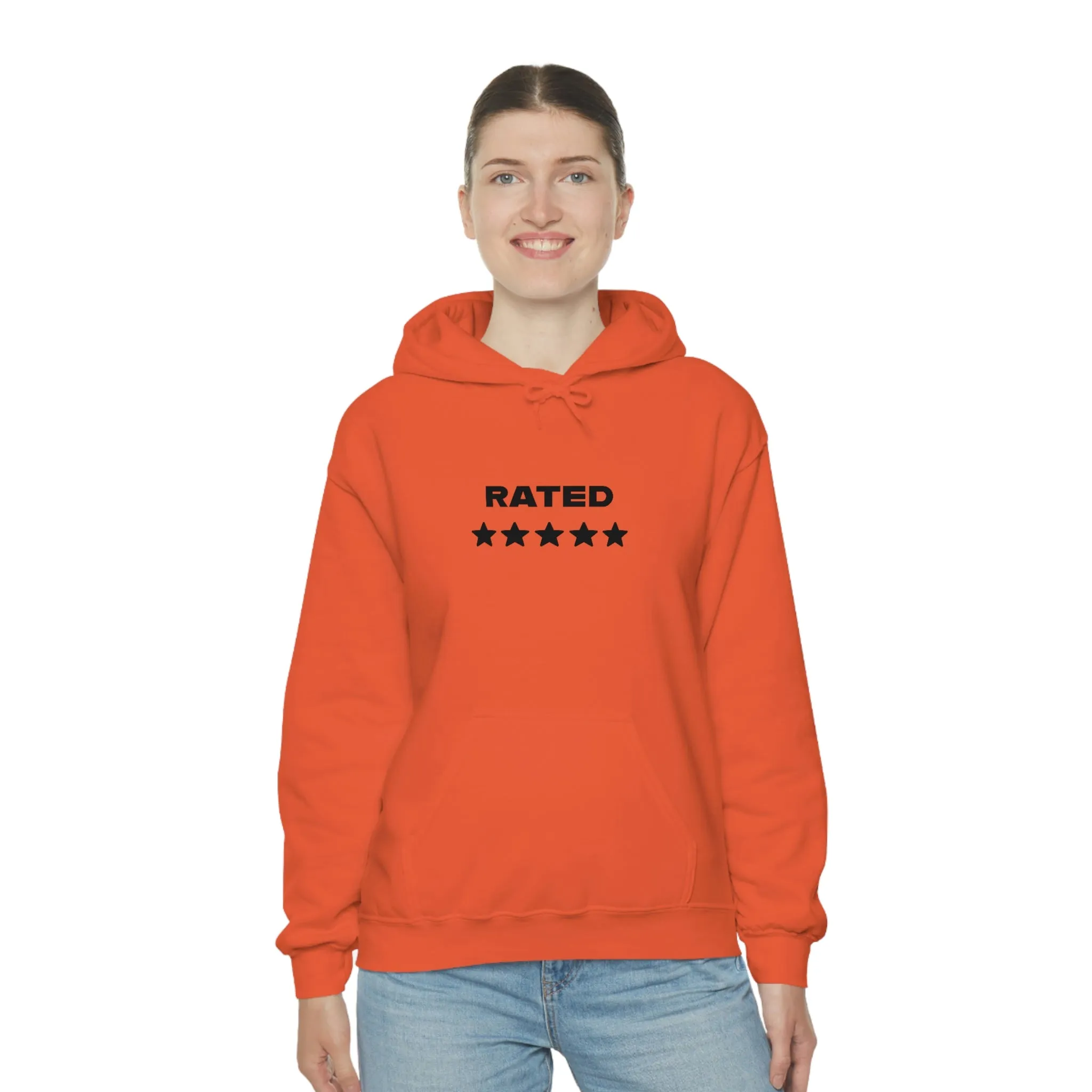 RATED 5 STARS Heavy Blend Hooded Sweatshirt (Unisex)