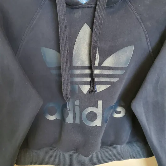 Reworked Crop Adidas Hoodie | Size 8
