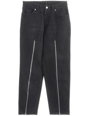 Reworked Zip Front Jeans - W29