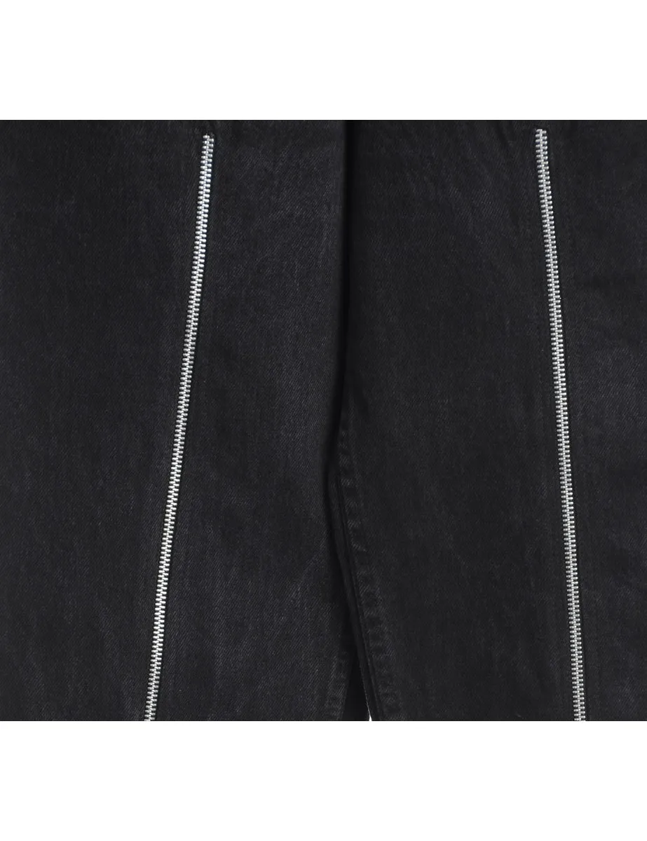 Reworked Zip Front Jeans - W29