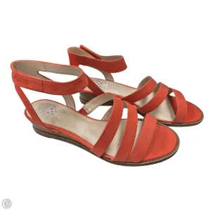 Sandals Heels Wedge By Vince Camuto In Orange, Size: 8