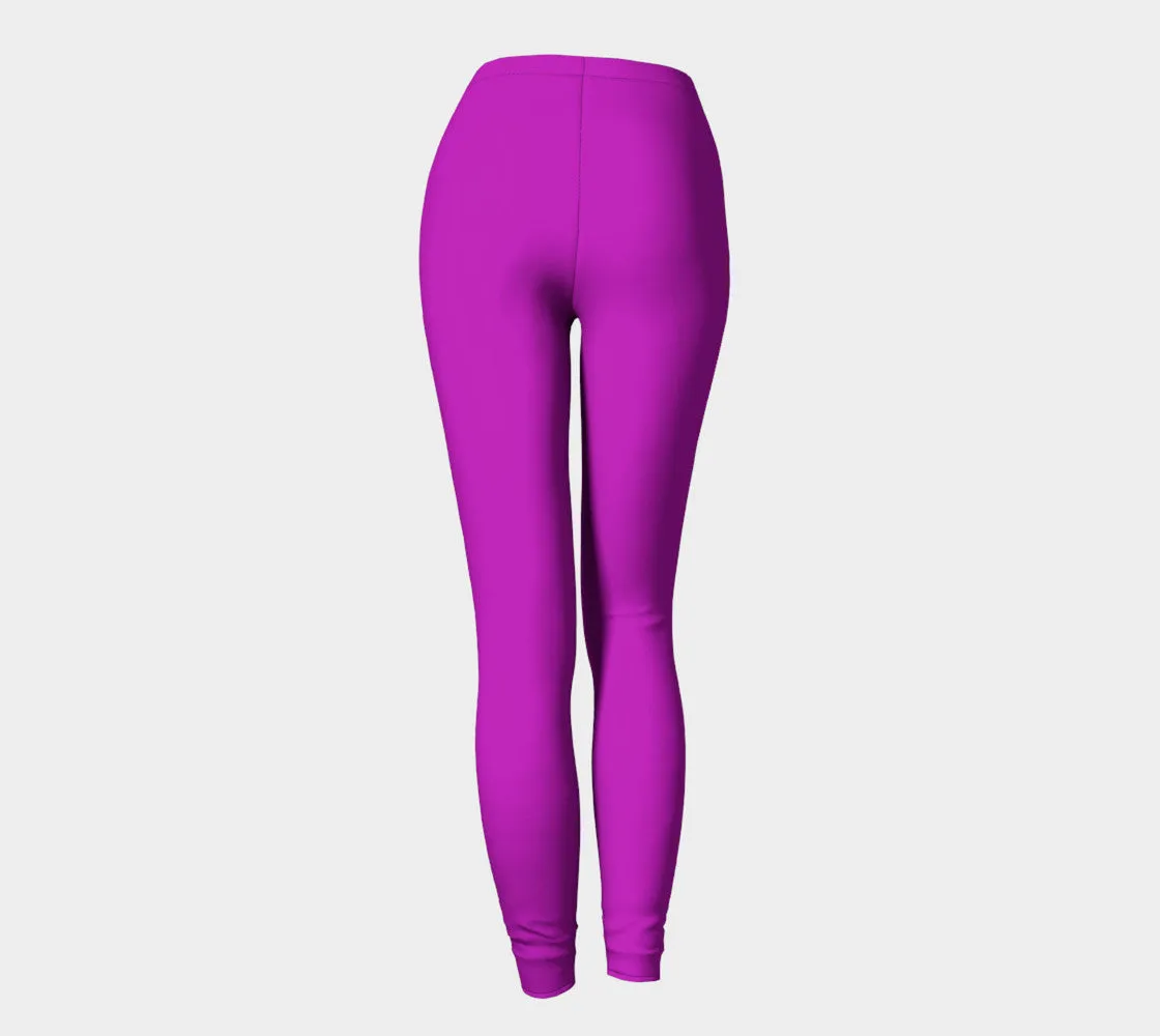 Solid Adult Leggings - Purple