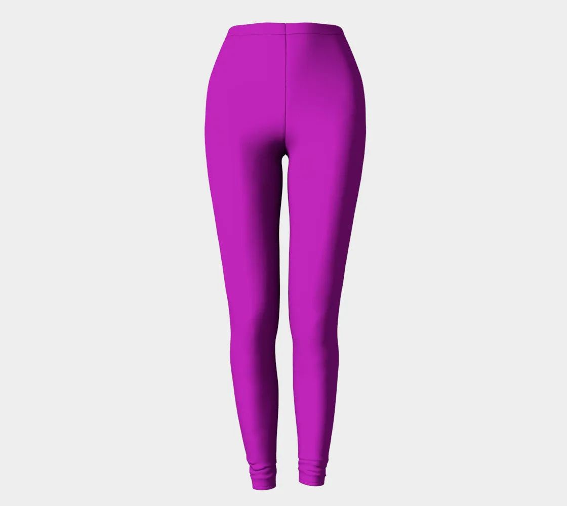 Solid Adult Leggings - Purple