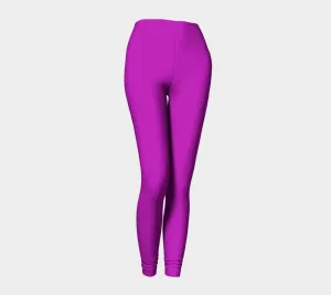 Solid Adult Leggings - Purple