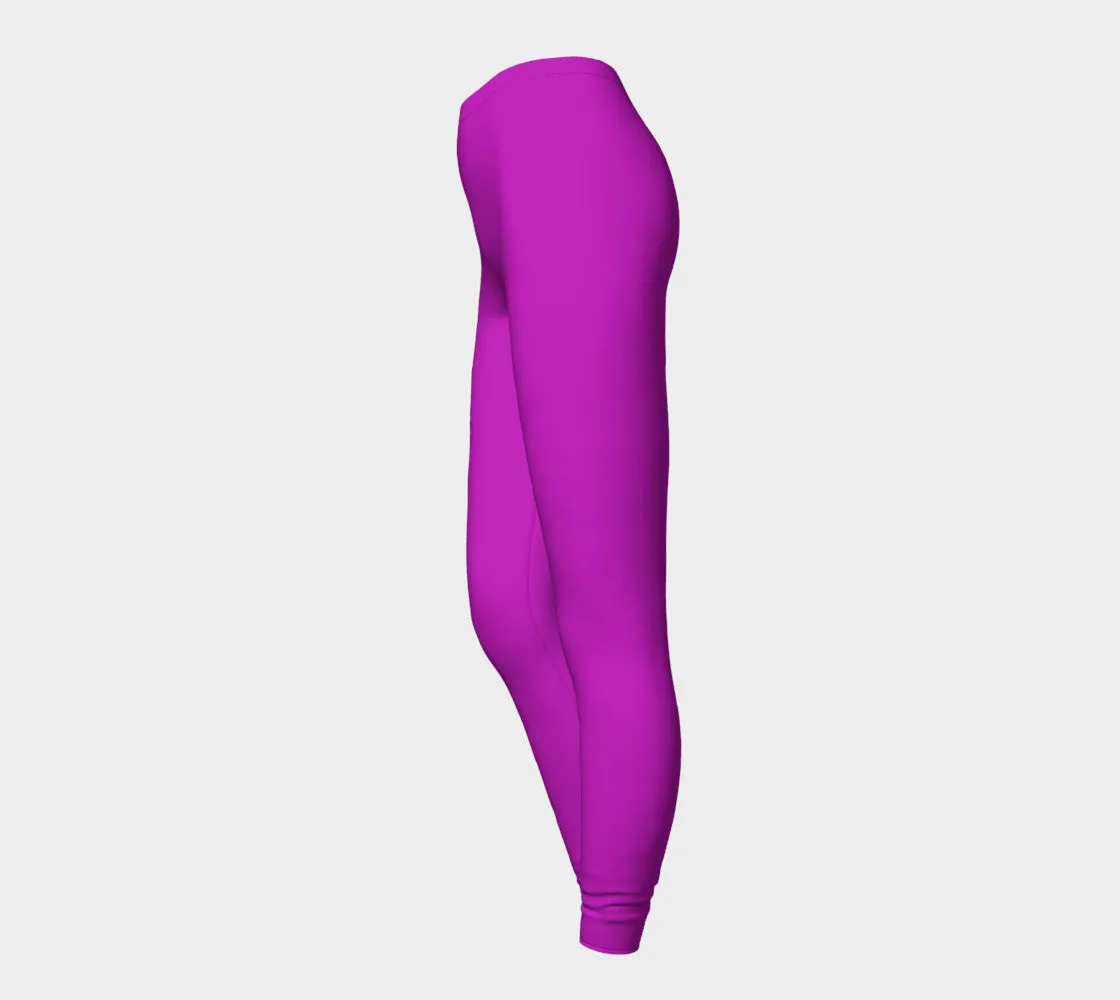 Solid Adult Leggings - Purple