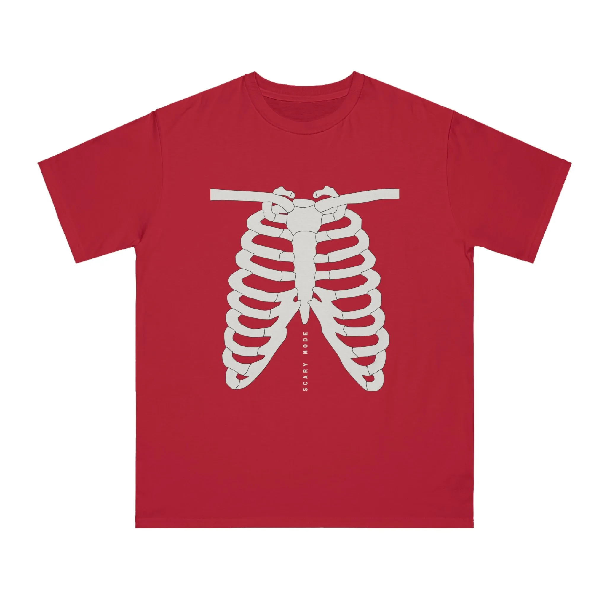 Spine-Chilling Style: Kay Chimba Scary Mode Rib Cage Organic T-Shirt