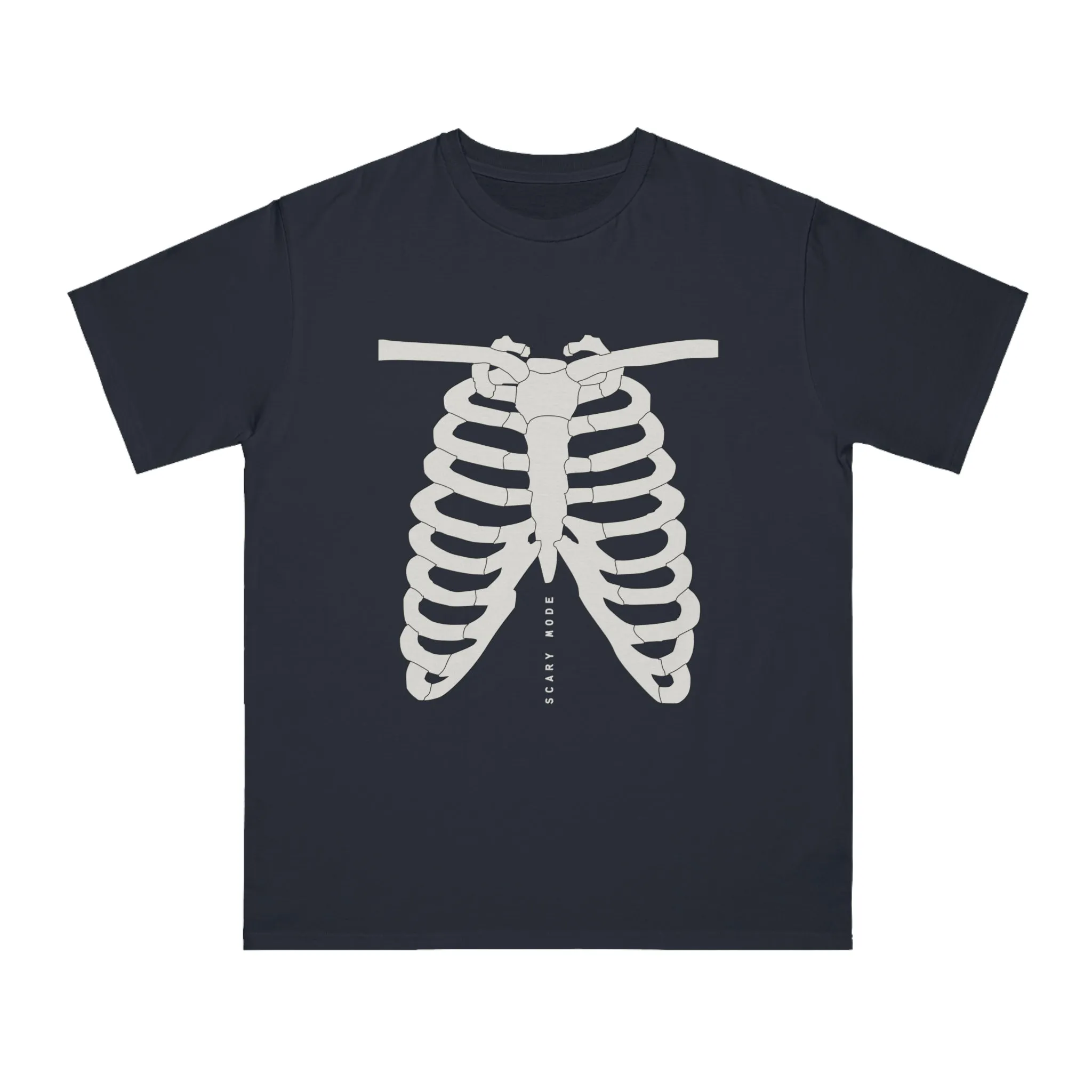 Spine-Chilling Style: Kay Chimba Scary Mode Rib Cage Organic T-Shirt