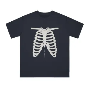 Spine-Chilling Style: Kay Chimba Scary Mode Rib Cage Organic T-Shirt