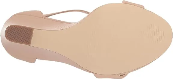 Steve Madden Mallor Tan Ankle Strap Round Open Toe Wedge Heeled Fashion Sandals