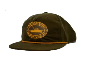 The Boat Shed Logo Rope Hat - Loden/ Gold