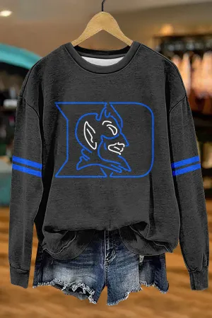 Unique Gameday Duke Blue Devils Print Sweatshirt