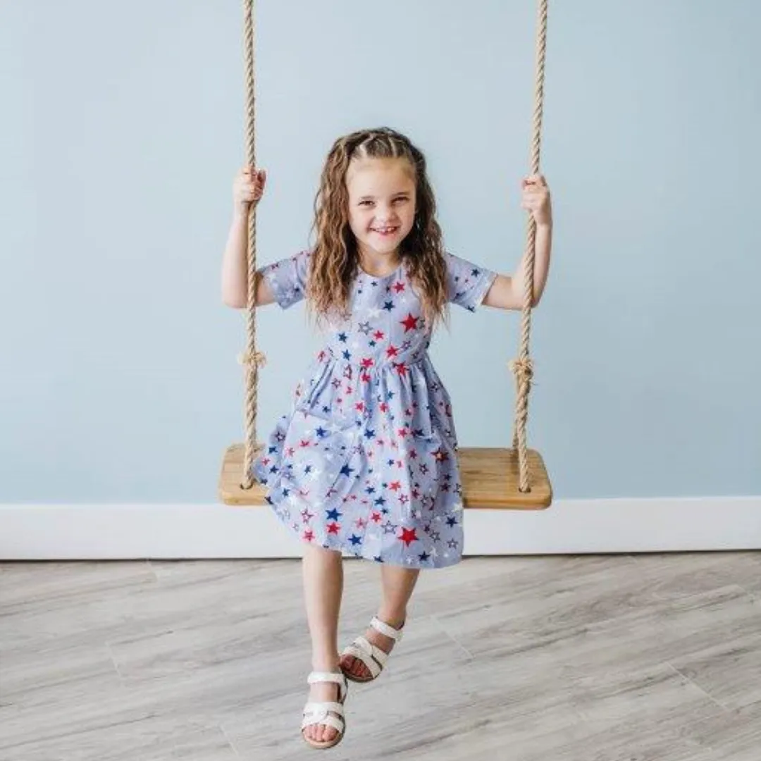 Vintage Stars Twirl Dress