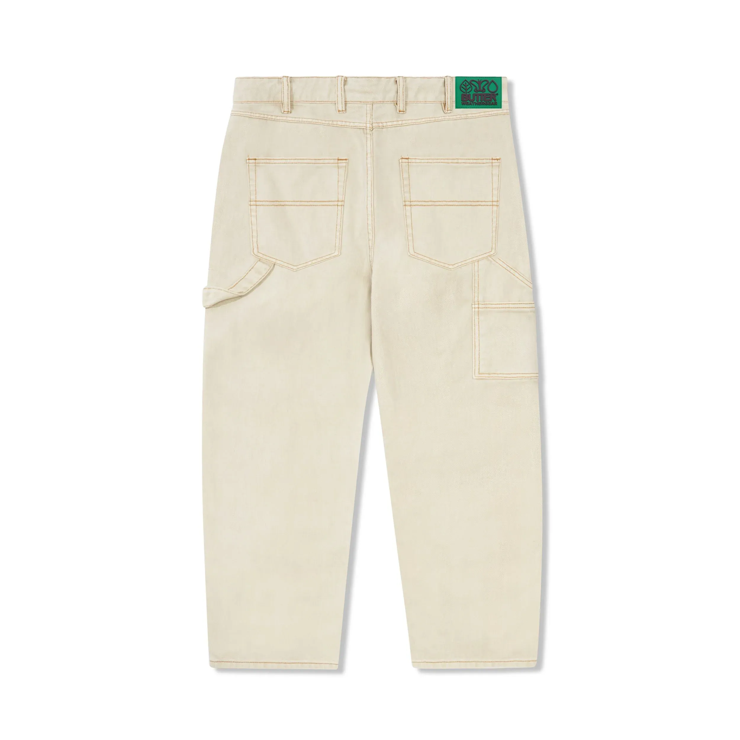 Weathergear Heavy Weight Denim Jeans, Washed Khaki