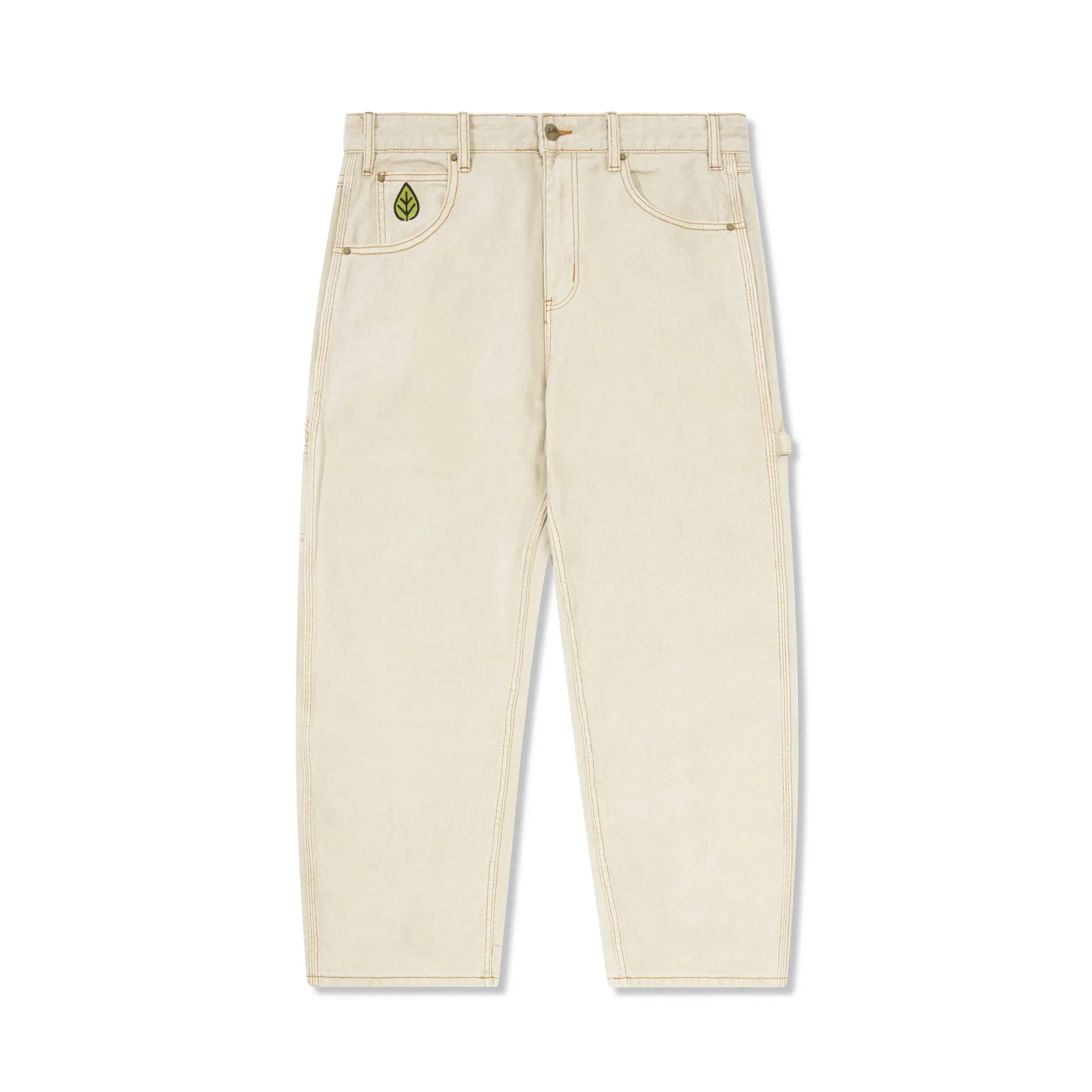 Weathergear Heavy Weight Denim Jeans, Washed Khaki