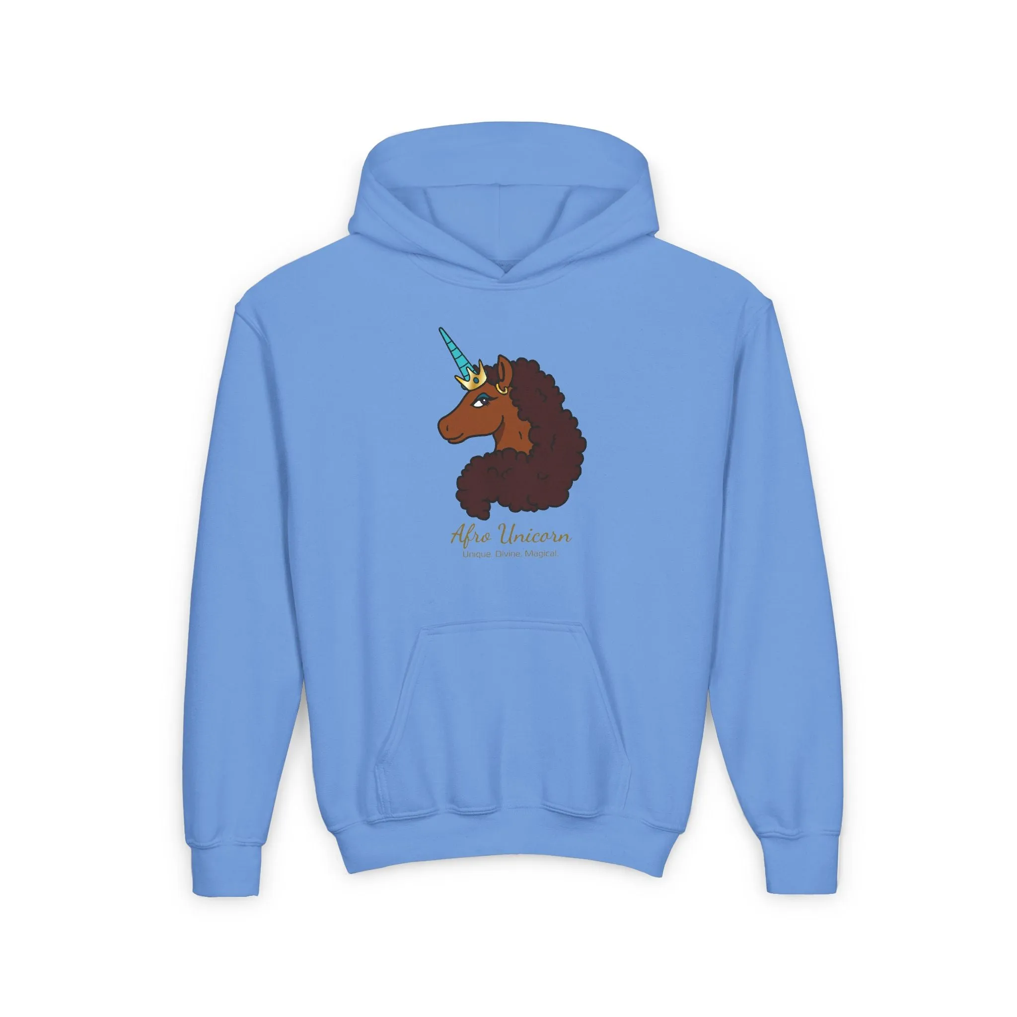 Youth Afro Unicorn Hoodie - Unique