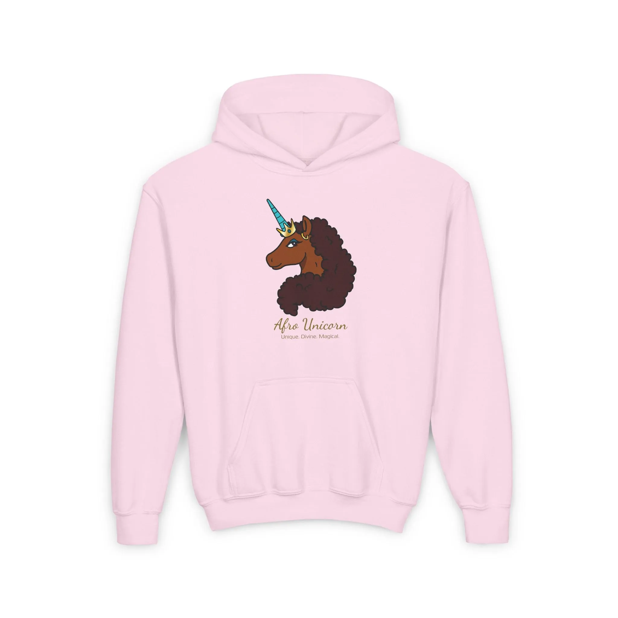 Youth Afro Unicorn Hoodie - Unique