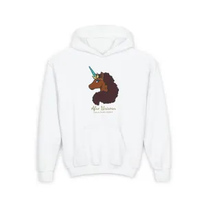 Youth Afro Unicorn Hoodie - Unique