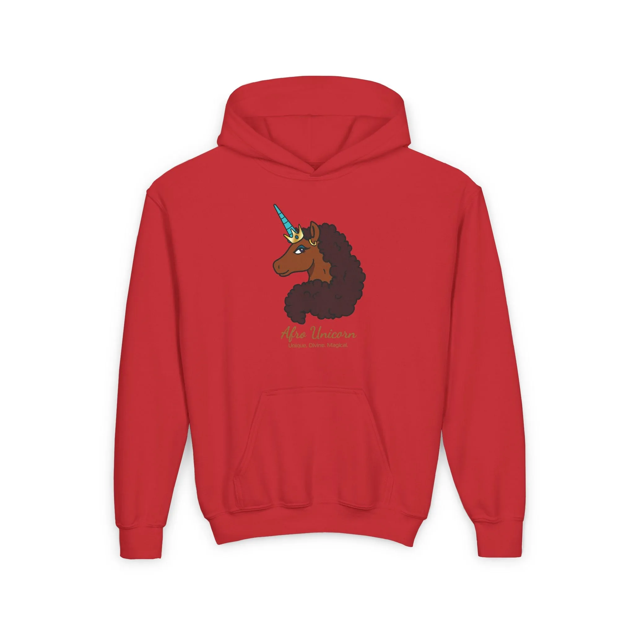 Youth Afro Unicorn Hoodie - Unique