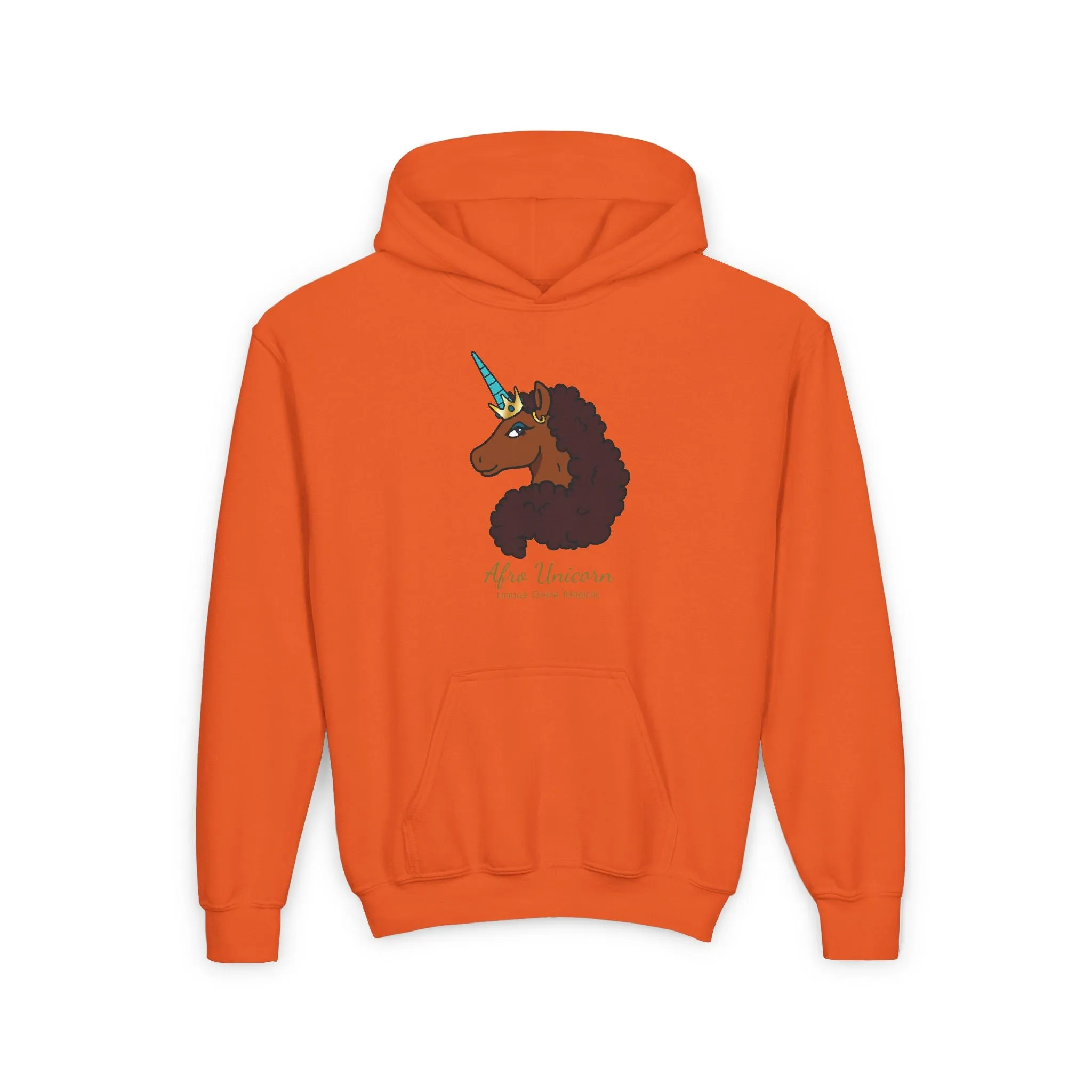 Youth Afro Unicorn Hoodie - Unique